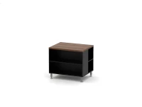 BRL RB014-80х60 Тумба для копира на цокольных опорах 800х600х690 Орех Вармия/Черный