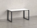 Стол прямой на O-образных опорах 1800x800x750 RM002-18x8 Белый/Серый