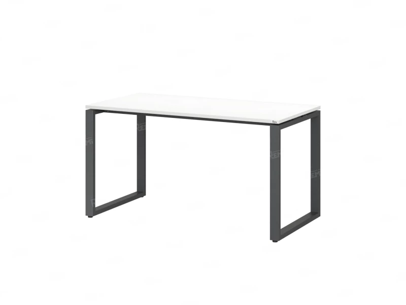 Стол прямой на O-образных опорах 1800x800x750 RM002-18x8 Белый/Серый