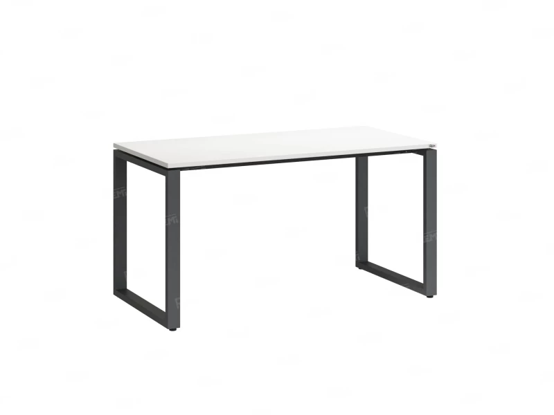 Стол прямой на O-образных опорах 1800x800x750 RM002-18x8 Белый/Серый