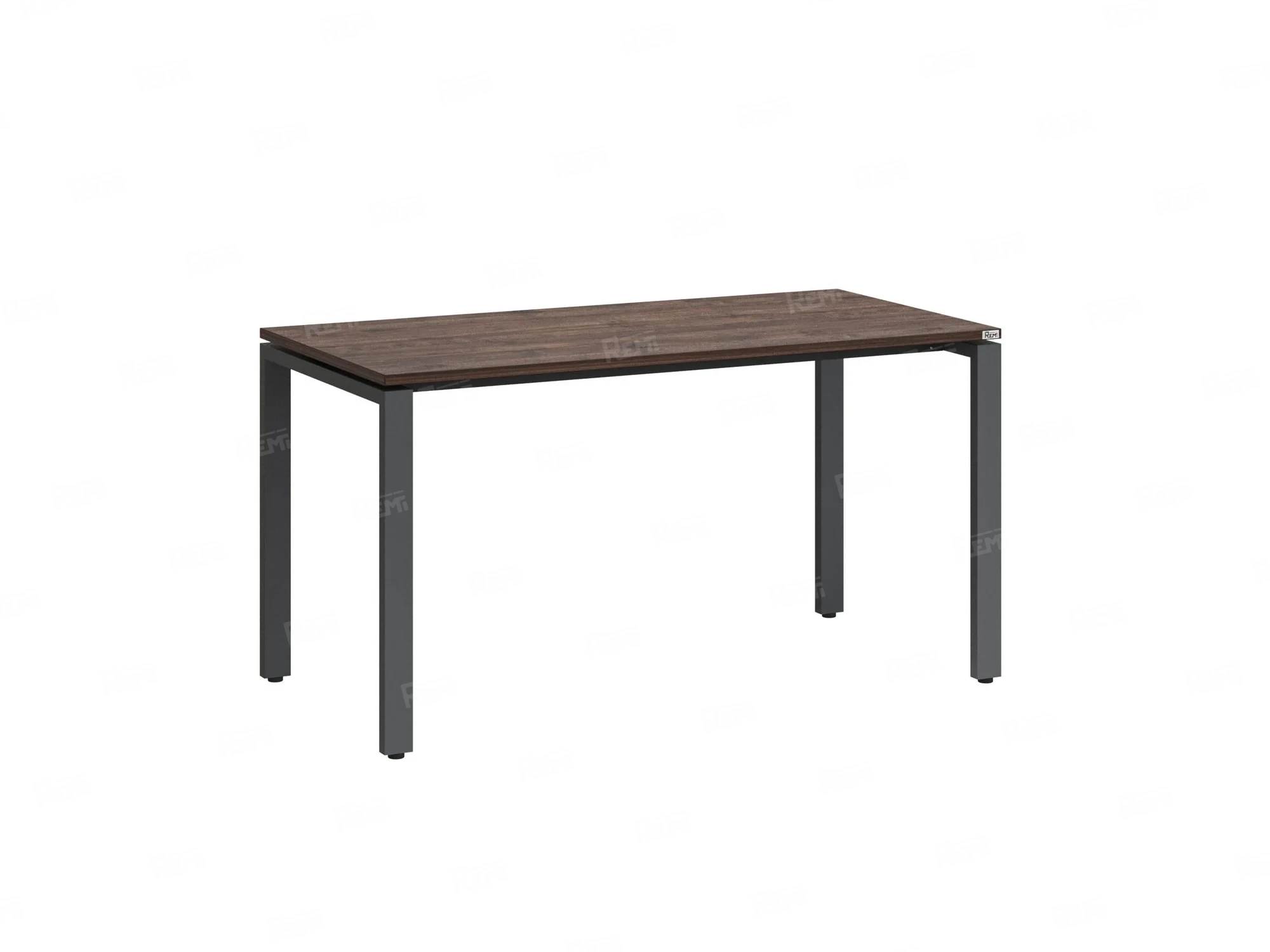 Стол прямой на П-образных опорах 1200x600x750 RM001-12x6 Дуб Апрельский шоколад/Серый