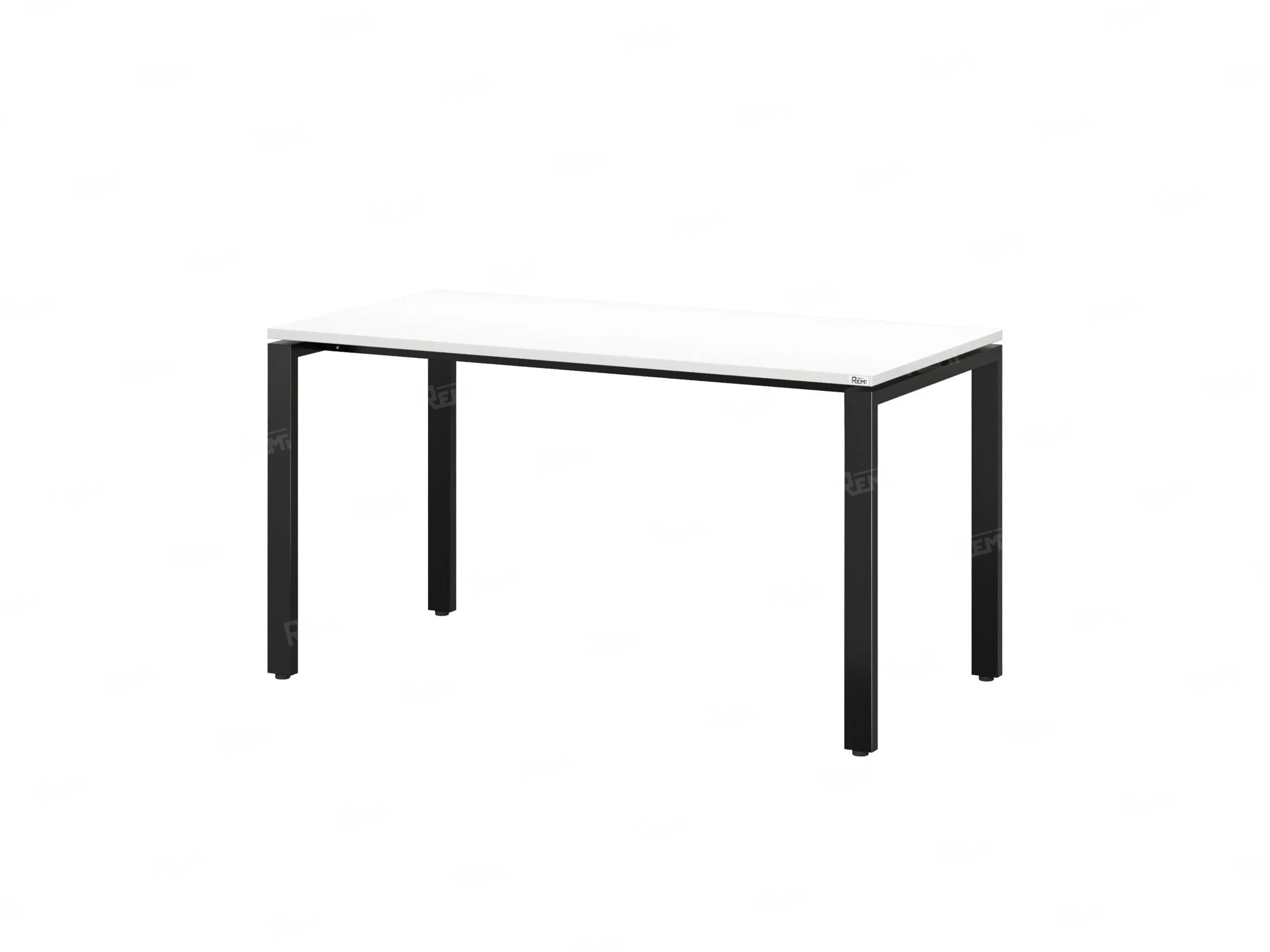 Стол прямой на П-образных опорах 1600x700x750 RM001-16x7 Белый/Черный