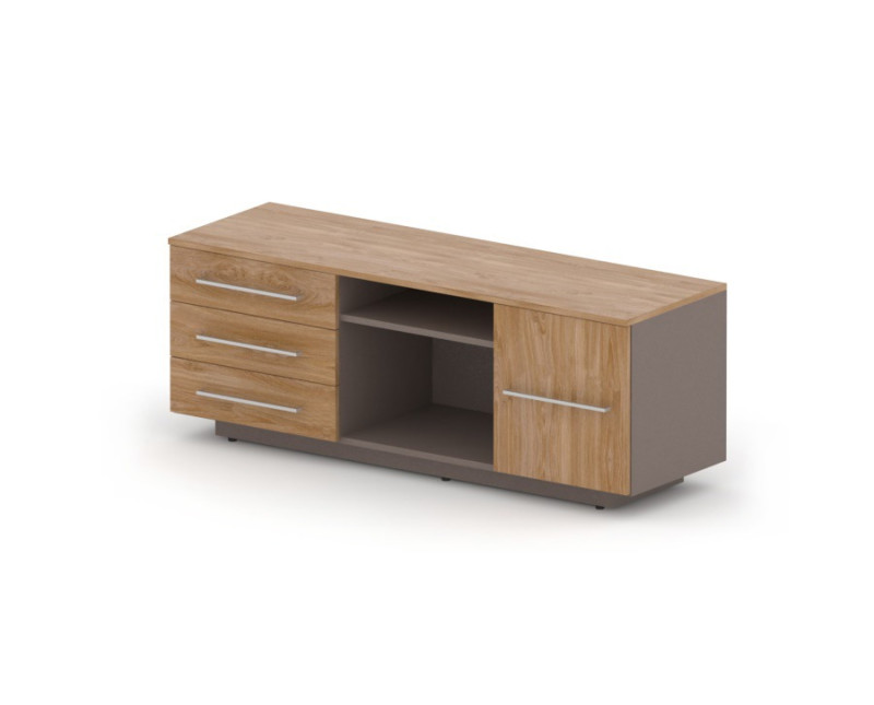 Тумба опорная RACR005 150x47x56,5 Акация Шеффилд/Серый камень, Серия Аккорд Директор | Accord Director
