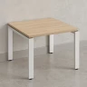 Журнальный стол с полкой 900x600x550 RM183-9x6 Вяз Швейцарский светлый/Белый