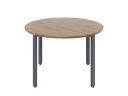 Круглый стол на П-образных опорах 1500x1500x750 RM186-15x15 Дуб Юстус/Серый