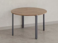 Круглый стол на П-образных опорах 1500x1500x750 RM186-15x15 Дуб Юстус/Серый