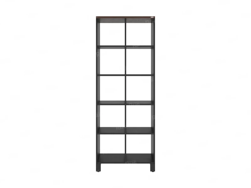 Стеллаж, 10 ячеек 750х370х1980 RM142-75x37 Дуб Апрельский шоколад/Черный