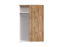 Шкаф-купе, регулируемые опоры, штанга, 1 полка 1200x600x1800 RM164-90x60 Дуб Юстус/Белый