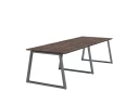 Cтол для переговоров, на A-обазном каркасе 2300x1450x750 RM083-230x145 Дуб Апрельский шоколад/Серый