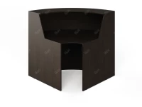 Блок ресепшн RLG069 с полкой 90x90x125 Венге, Серия ЛАЙТ | LIGHT
