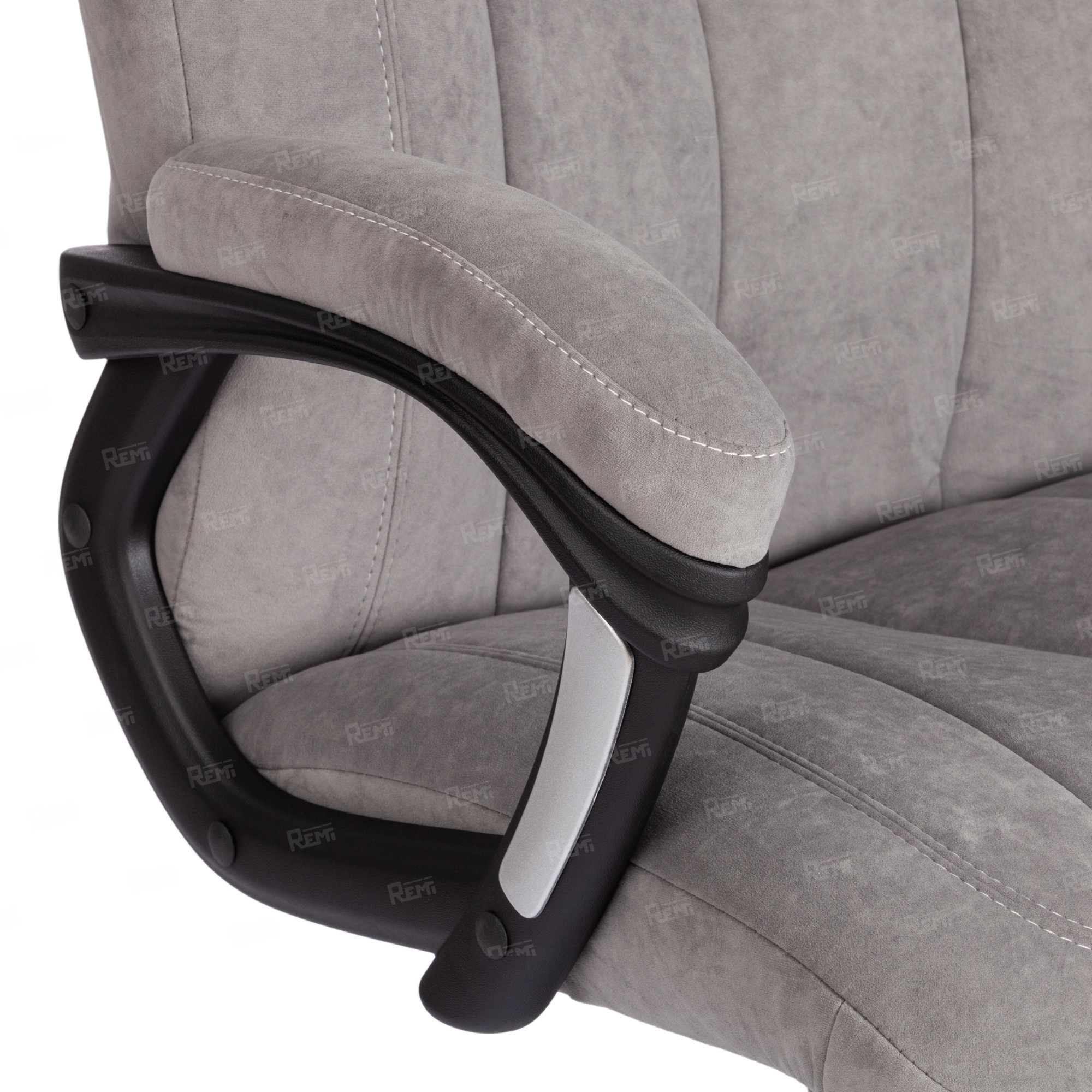 Кресло BOSS Lux Серый/Серый, Флок (арт. 19272)