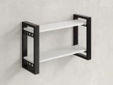 Полка настенная 900x200x500 RM194-90x20 Белый/Черный