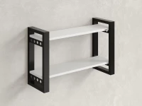 Полка настенная 900x200x500 RM194-90x20 Белый/Черный