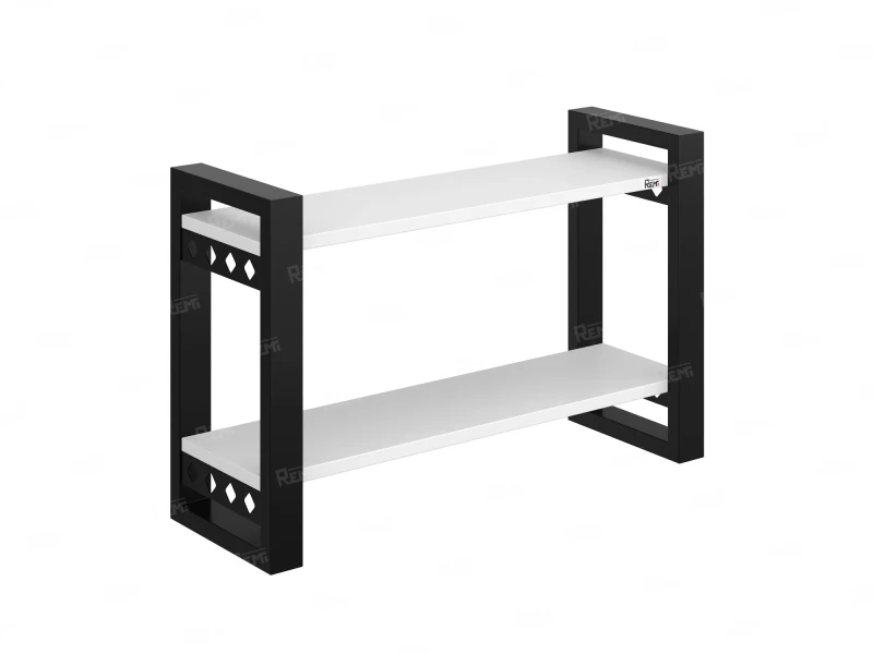 Полка настенная 900x200x500 RM194-90x20 Белый/Черный