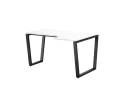 Стол угловой, U-опора, правый 1400x800/1000x750, RM050-14x8-10 Белый/Черный