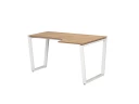 Стол угловой, U-опора, правый 1800x600/900x750, RM050-18x6-9 Дуб Юстус/Белый