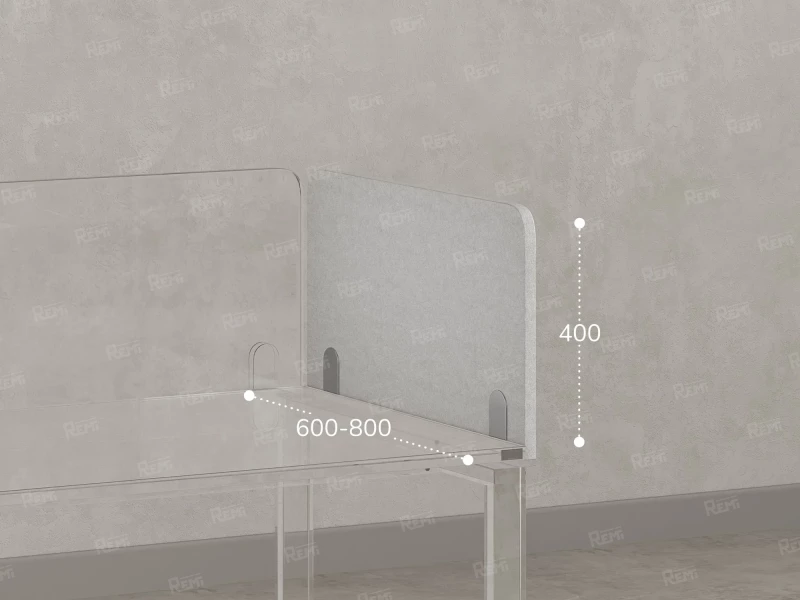 Фронтальный тканевый экран 600x16x400 RM205-60x40 Белый