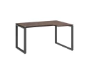 Стол угловой, О-опора, правый 1800x900/1200x750, RM054-18x9-12 Дуб Апрельский шоколад/Серый