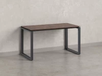 Стол прямой на O-образных опорах 1400x700x750 RM002-14x7 Дуб Апрельский шоколад/Серый