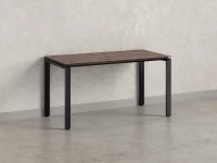 Стол прямой на П-образных опорах 1200x600x750 RM001-12x6 Дуб Апрельский шоколад/Черный