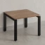 Журнальный стол с полкой 1000x600x550 RM183-10x6 Дуб Юстус/Черный