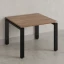 Журнальный стол с полкой 900x800x550 RM183-9x8 Дуб Юстус/Черный