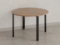 Круглый стол на П-образных опорах 1500x1500x750 RM186-15x15 Дуб Юстус/Черный