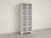 Стеллаж, 10 ячеек 750х370х1980 RM142-75x37 Дуб Маувелла/Белый