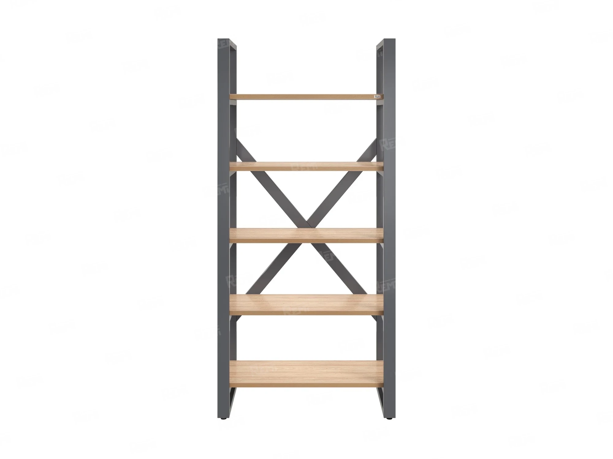 Стеллаж, 5 уровней 900x370x1920 RM131-90x37 Вяз Швейцарский светлый/Серый