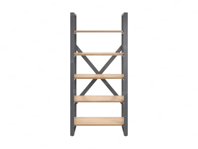 Стеллаж, 5 уровней 900x370x1920 RM131-90x37 Вяз Швейцарский светлый/Серый