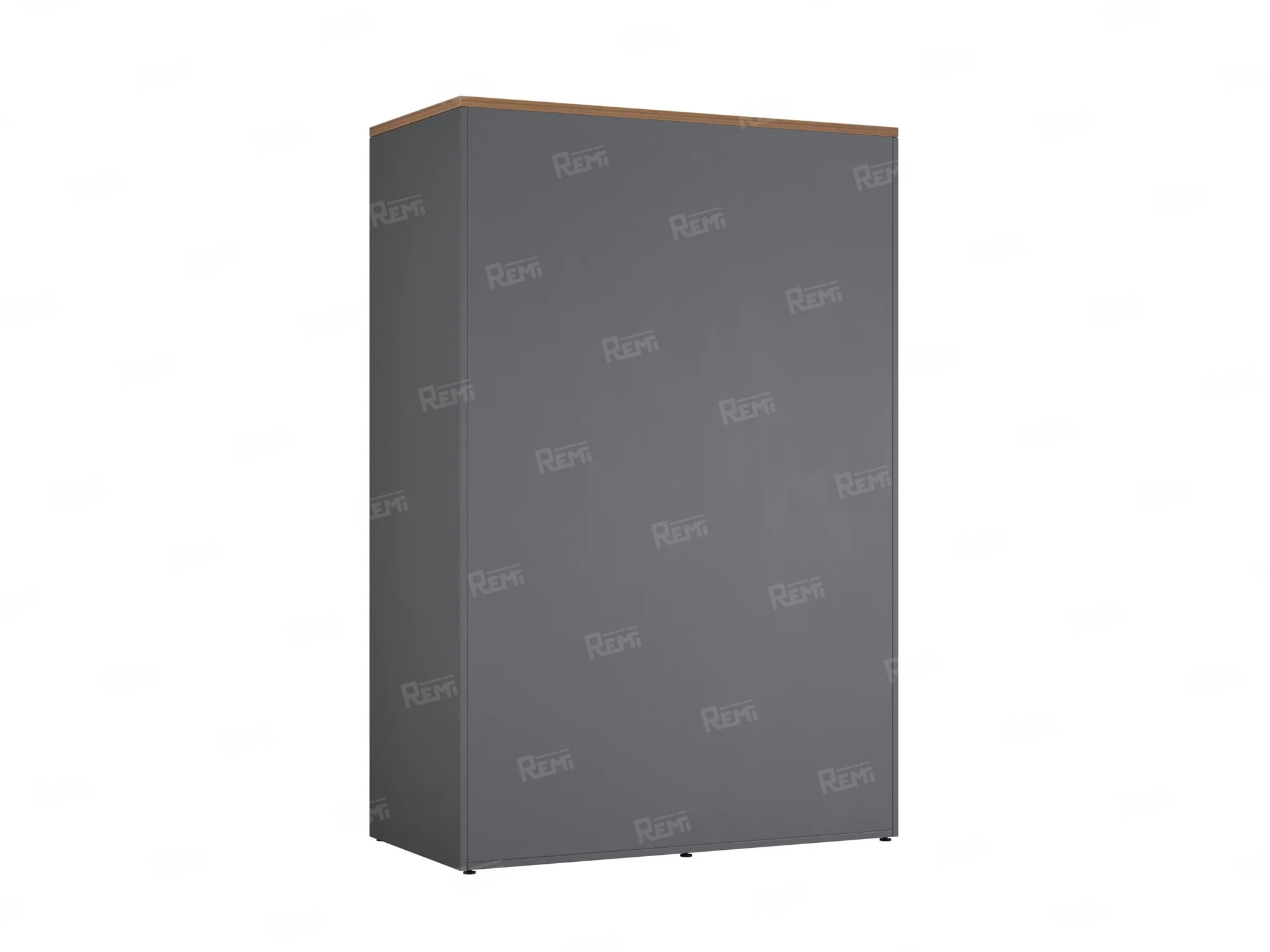 Шкаф-купе, регулируемые опоры, штанга, 1 полка 1200x600x1800 RM164-90x60 Дуб Юстус/Серый
