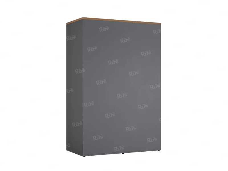 Шкаф-купе, регулируемые опоры, штанга, 1 полка 1200x600x1800 RM164-90x60 Дуб Юстус/Серый
