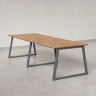Cтол для переговоров, на A-обазном каркасе 2200x1450x750 RM083-220x145 Дуб Юстус/Серый
