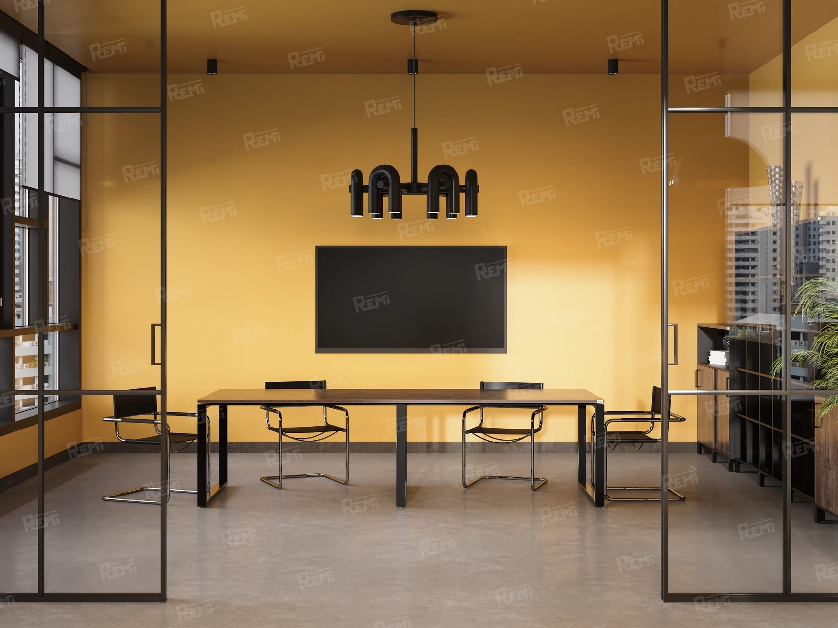 Серия РЕМИ МЕТАЛ | REMI METAL - в цвете: Дуб Апрельский шоколад/Черный