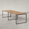 Cтол для переговоров, на О-обазном каркасе 2100x1200x750 RM081-210x120 Дуб Юстус/Серый