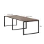Cтол для переговоров, на О-обазном каркасе 2200x1200x750 RM081-220x120 Дуб Апрельский шоколад/Черный