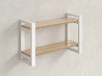 Полка настенная 900x200x500 RM194-90x20 Вяз Швейцарский светлый/Белый