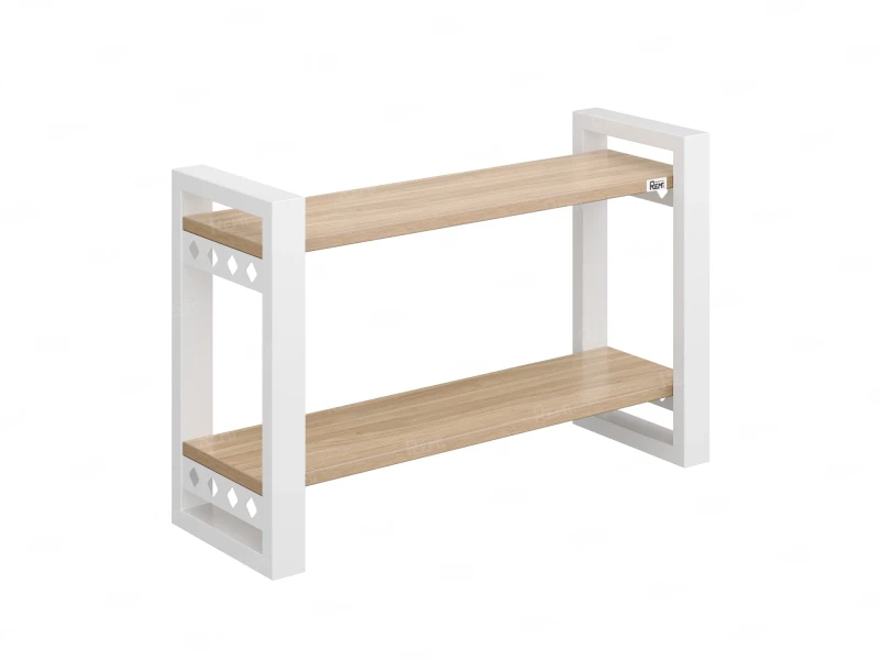 Полка настенная 900x200x500 RM194-90x20 Вяз Швейцарский светлый/Белый
