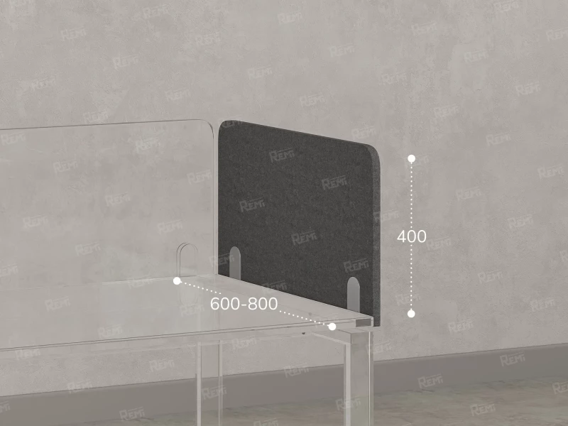 Фронтальный тканевый экран 600x16x400 RM205-60x40 Серый