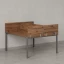 Бенч-система, 2 рабочих места, 5 ЛДСП экранов 1400x1200x750 RM165-4-14x12 Дуб Юстус/Серый
