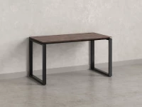 Стол прямой на O-образных опорах 1400x700x750 RM002-14x7 Дуб Апрельский шоколад/Черный