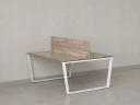 Бенч-система, 2 рабочих места, с одним экраном ЛДСП 1200x1200x750 RM172-2-12x12 Дуб Маувелла/Белый