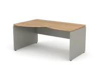 Стол левый RAC003 эргономичный Без заглушек 160x100x73,5см Акация Шеффилд/Серый камень, Серия Аккорд / Accord