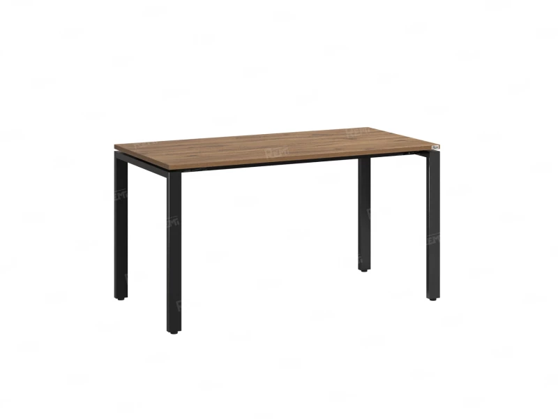 Стол прямой на П-образных опорах 2000x700x750 RM001-20x7 Дуб Юстус/Черный