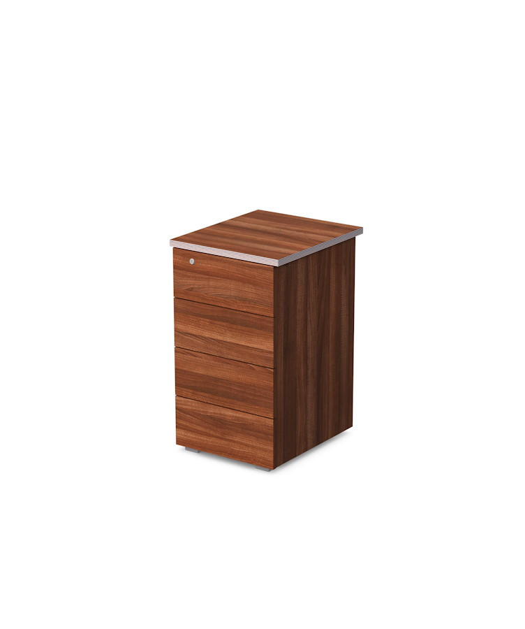 Приставная RS032 тумба ящика с замком 43x50x74 см Дуб Катания, Серия Смарт | Smart