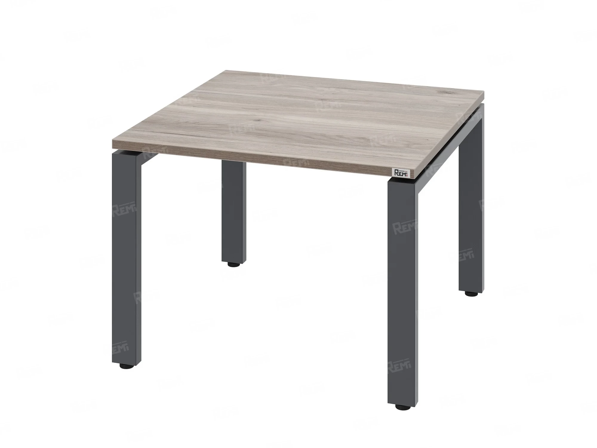 Журнальный стол с полкой 600x600x550 RM183-6x6 Дуб Маувелла/Серый