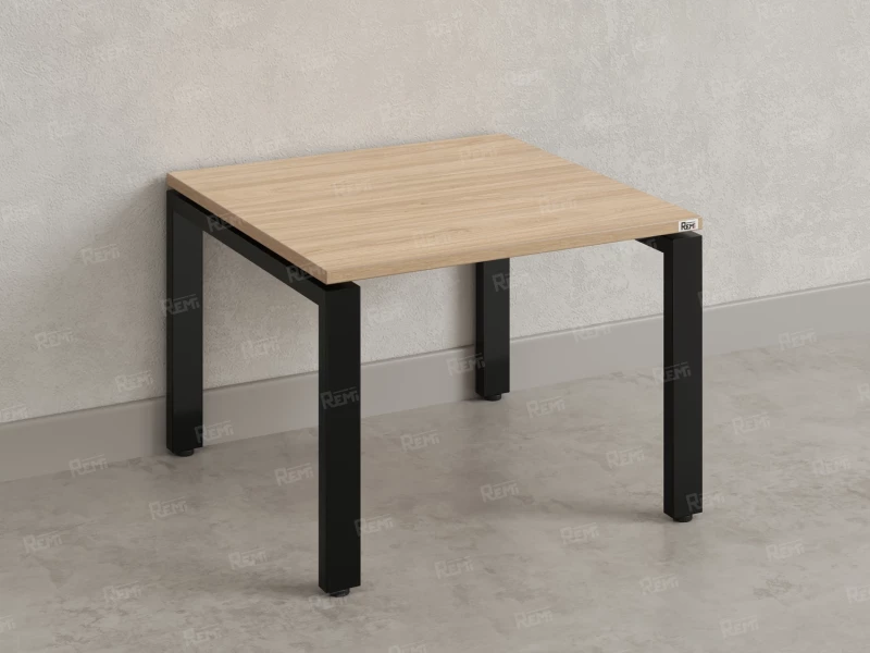 Журнальный стол с полкой 900x600x550 RM183-9x6 Вяз Швейцарский светлый/Черный