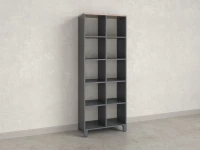 Стеллаж, 10 ячеек 750х370х1980 RM142-75x37 Дуб Маувелла/Серый