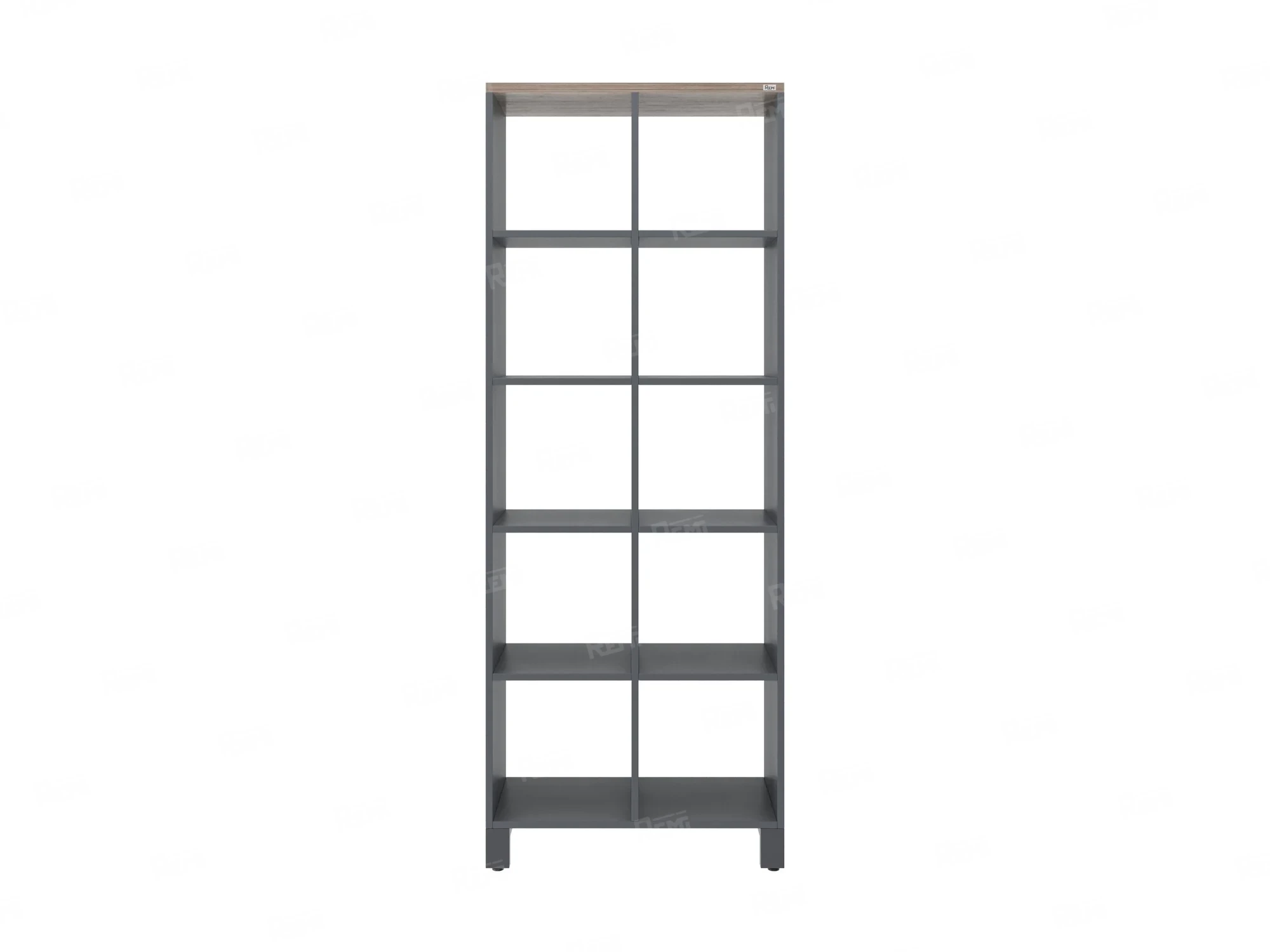 Стеллаж, 10 ячеек 750х370х1980 RM142-75x37 Дуб Маувелла/Серый