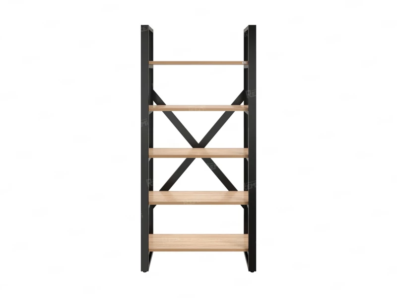 Стеллаж, 5 уровней 900x370x1920 RM131-90x37 Вяз Швейцарский светлый/Черный